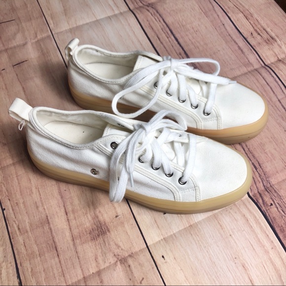 ALDO White Platform Sneakers Size 7 - Picture 2 of 8